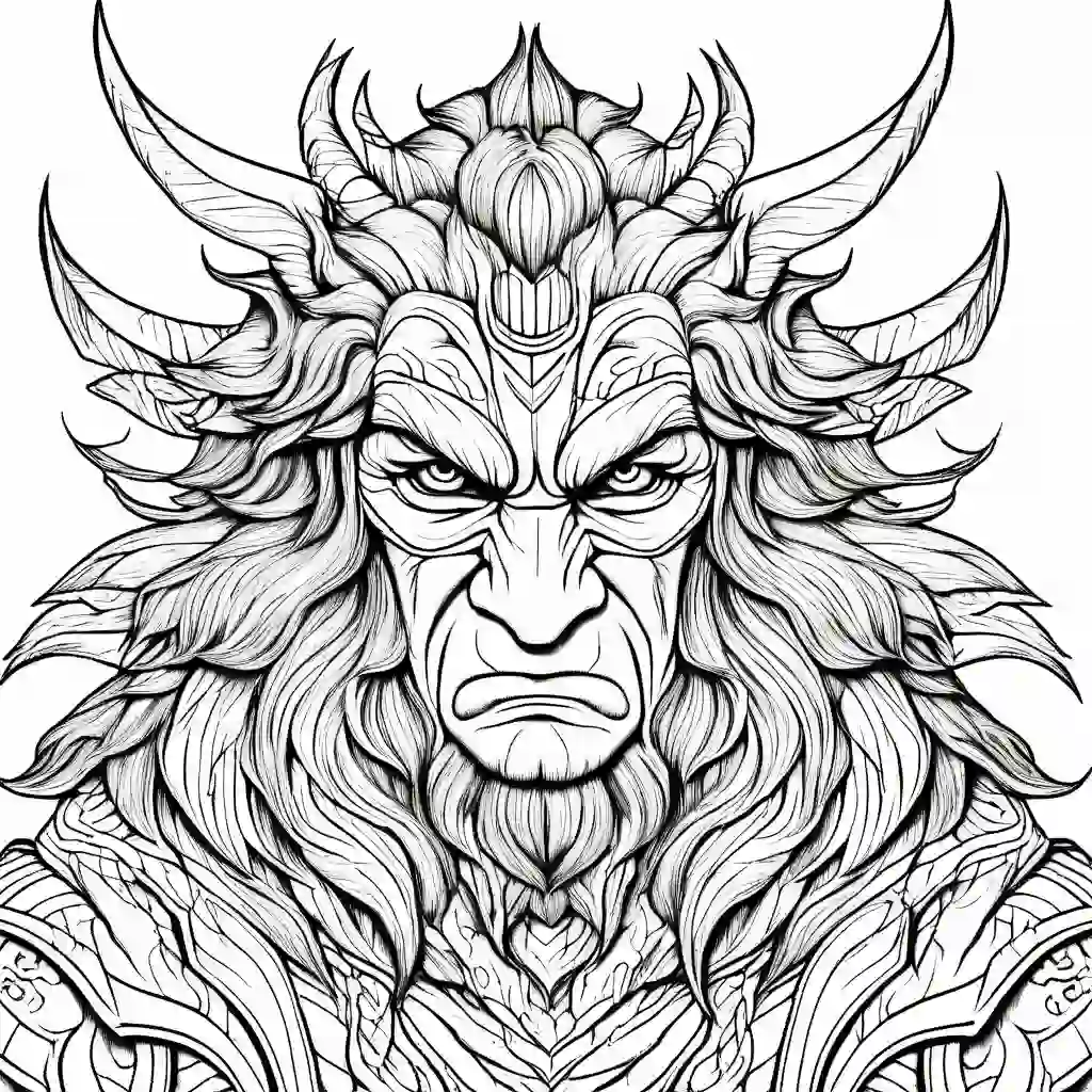 Anger coloring pages
